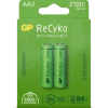 GP Batterij Oplaadbaar AA NiMH 2100mAh ReCyko 1,2V 2 Stuks