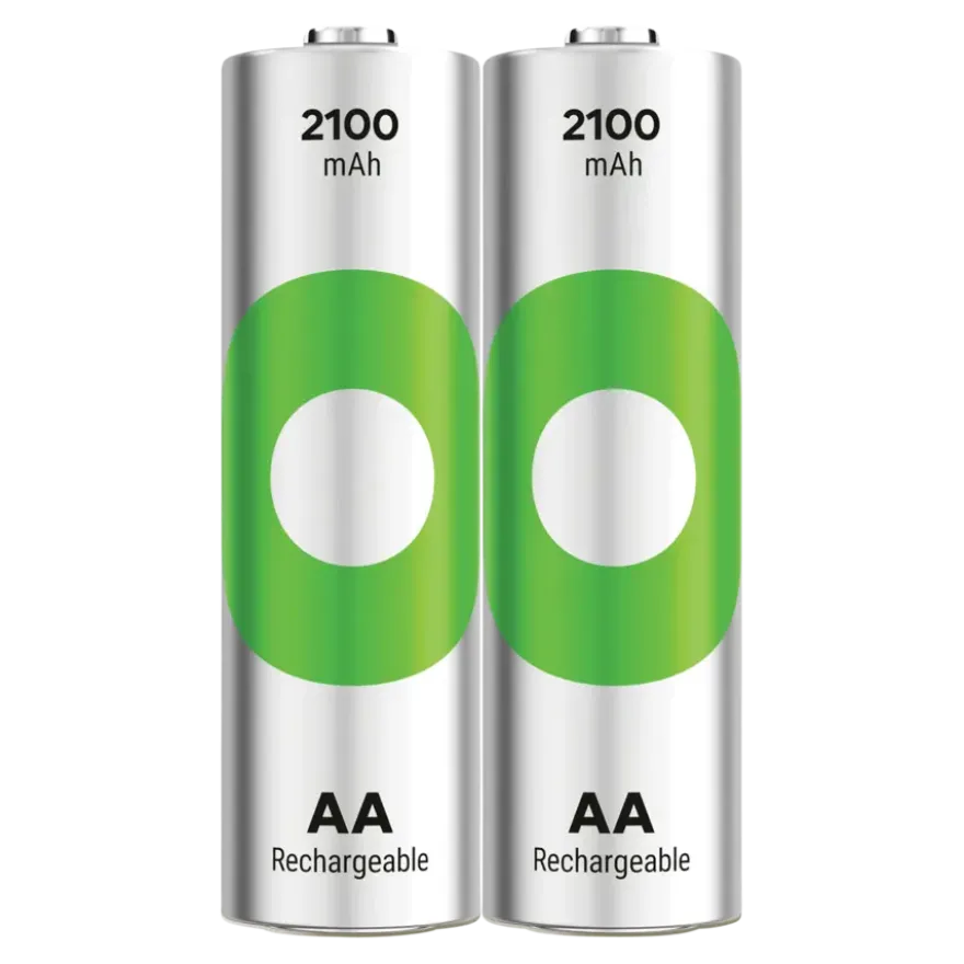 GP Batterij Oplaadbaar AA NiMH 2100mAh ReCyko 1,2V 2 Stuks