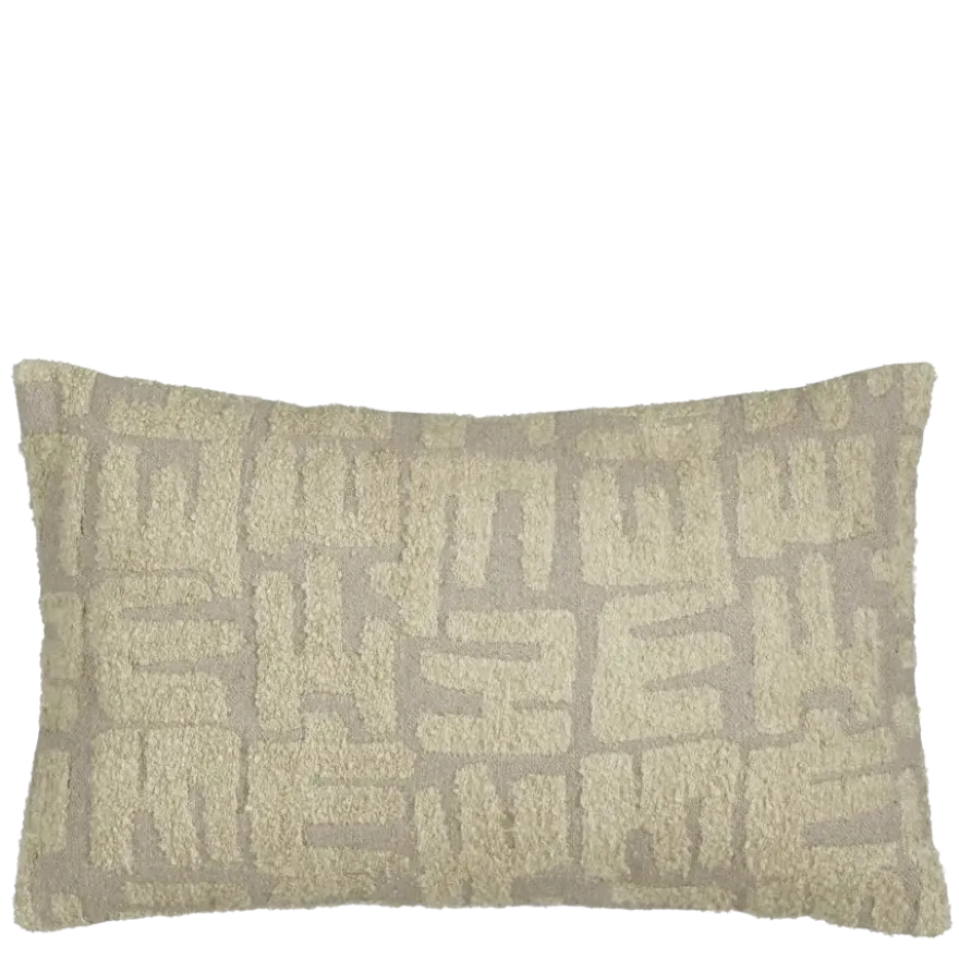 Graphic kussen beige - l55xb35xh10cm