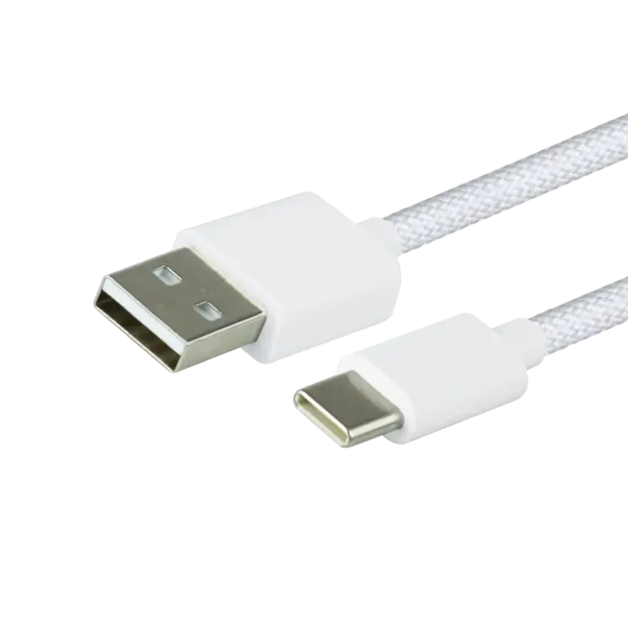 Green Mouse kabel USB-A naar USB-C data woven 1 meter