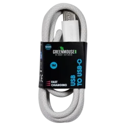 Green Mouse kabel USB-A naar USB-C data woven 1 meter