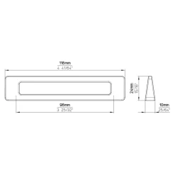 Greep Marion rvs look 118mm