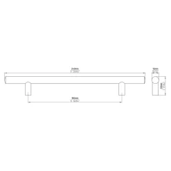 Greep Romy rvs look 240mm