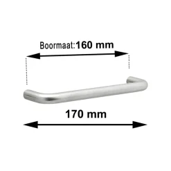 Greep Ronny rvs 170mm