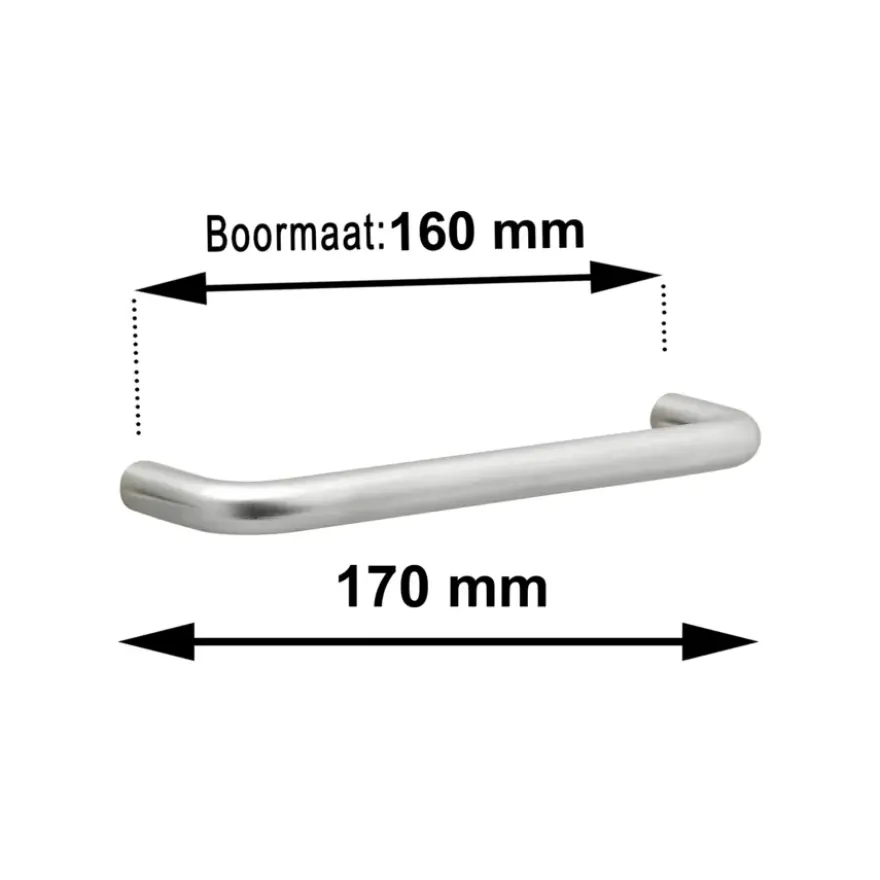 Greep Ronny rvs 170mm