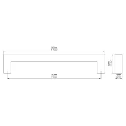 Greep Tessa rvs 207mm