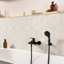 Grohe bad-/douchemengkraan Start mat zwart 15 cm
