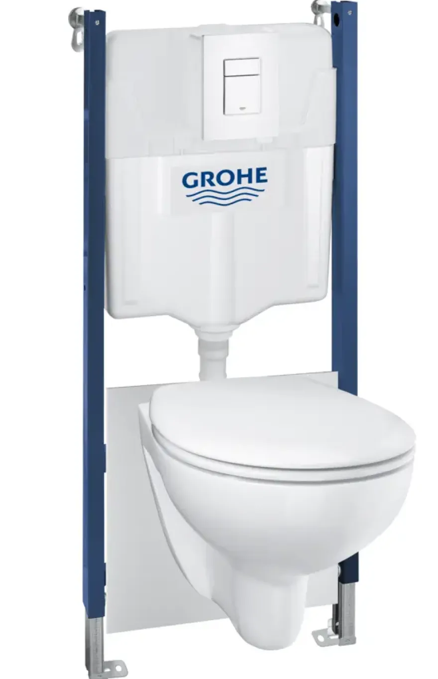Grohe Bau Even inbouwreservoir met hangend toilet 5-in-1