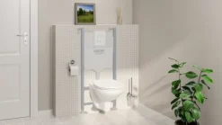 Grohe Bau Even inbouwreservoir met hangend toilet 5-in-1