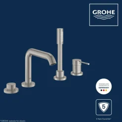Grohe Colours Badrandcombinatie Essence New 4-delig RVS