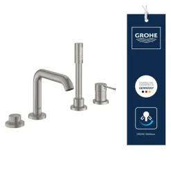 Grohe Colours Badrandcombinatie Essence New 4-delig RVS