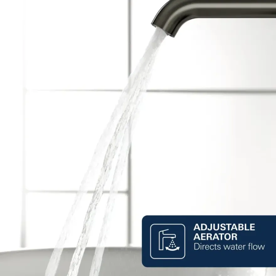 Grohe Colours wastafel inbouwkraan Essence New L 2-gats grafiet