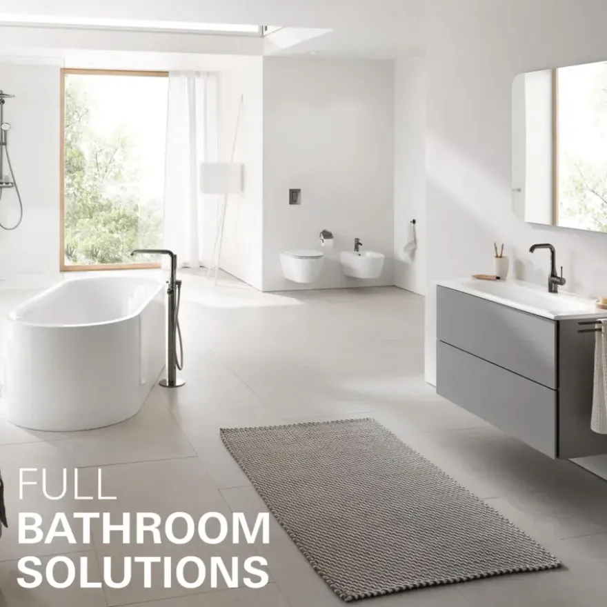 Grohe Colours wastafel inbouwkraan Essence New M 2-gats grafiet
