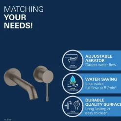 Grohe Colours wastafel inbouwkraan Essence New M 2-gats grafiet