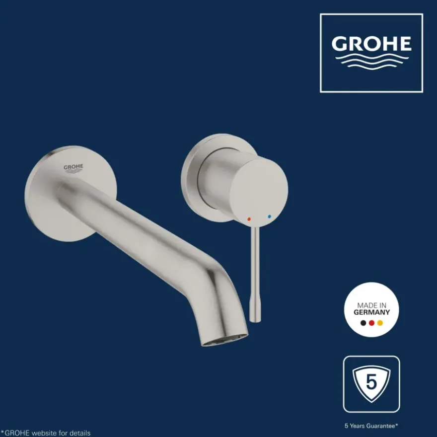 Grohe Colours Wastafelkraan inbouw Essence New L Eengreep RVS