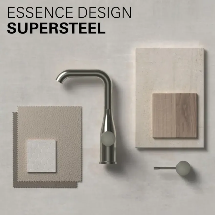 Grohe Colours Wastafelkraan Essence New S RVS