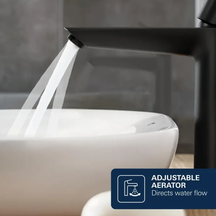 Grohe Dice wastafelmengkraan XL-Size Mat Zwart