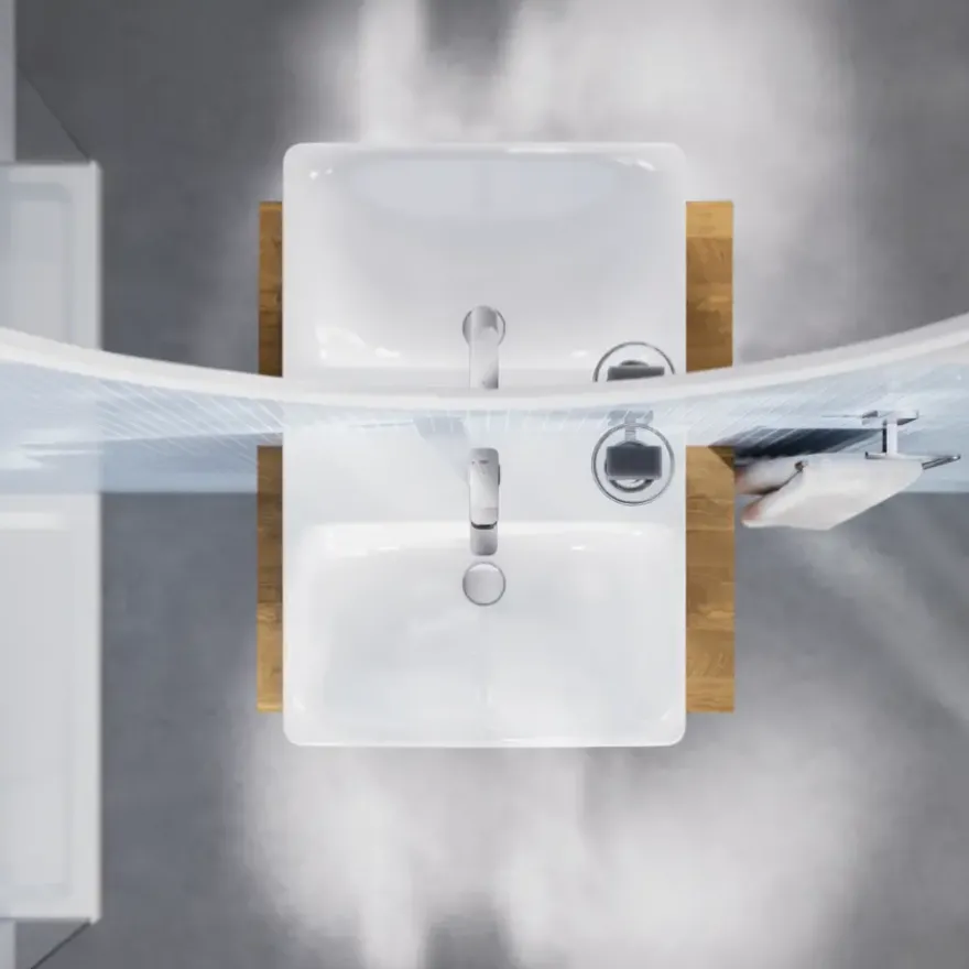 Grohe Dice wastafelmengkraan S-Size Push open Chroom