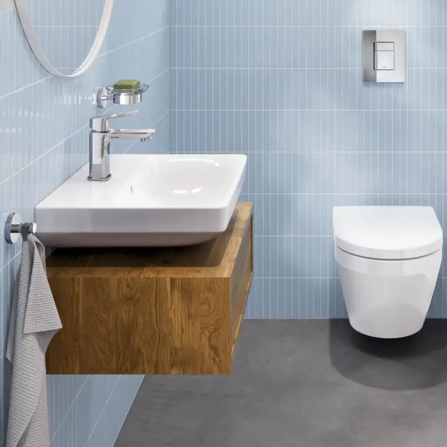Grohe Dice wastafelmengkraan S-Size Push open Chroom