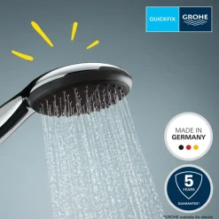Grohe douchekop Quickfix Vitalio Start 110 handdouche waterbesparend 1 stand ø 11 cm chroom