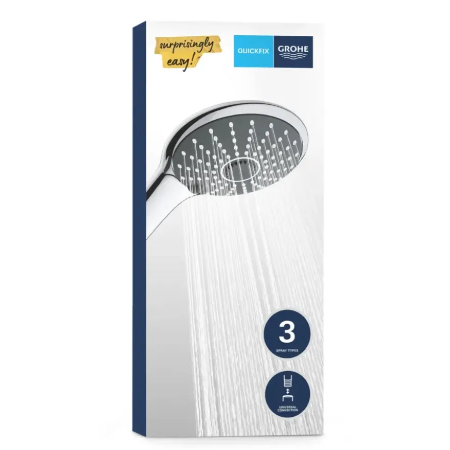 Grohe douchekop Quickfix Vitalio Joy handdouche 3 standen ø 11 cm chroom