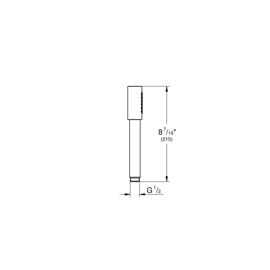 Grohe douchekop Sena handdouche 1 stand supersteel RVS
