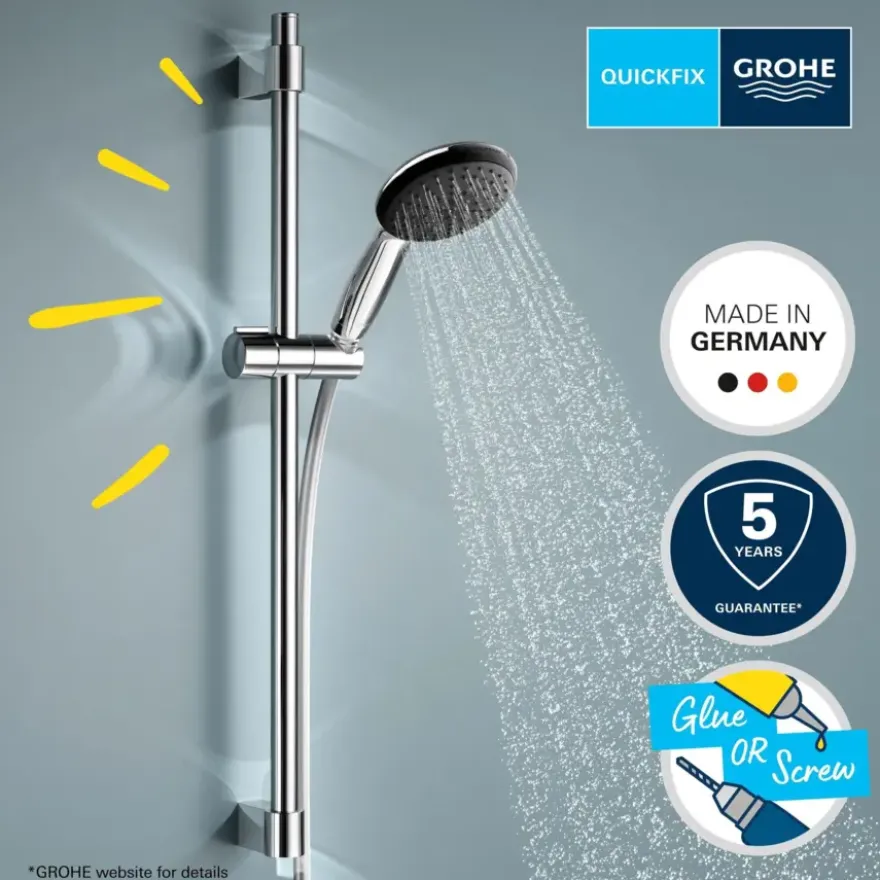 Grohe doucheset Quickfix Vitalio Start 110 - 1 stand chroom