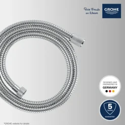 Grohe doucheslang VitalioFlex Metal metaal 150 cm chroom