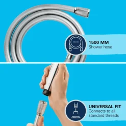 Grohe doucheslang VitalioFlex Comfort kunststof 150 cm chroom