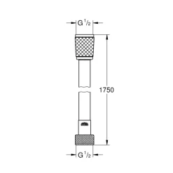Grohe doucheslang VitalioFlex Trend kunststof 175 cm chroom