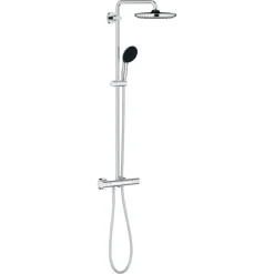 Grohe douchesysteem Vitalio Start 250 met handdouche en thermostaatkraan 2 standen chroom, max. 8,0 L/min bij 3 bar - hartafstand kraan 15 cm
