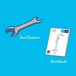 Grohe douchesysteem Vitalio Start 250 met handdouche en thermostaatkraan 2 standen chroom, max. 8,0 L/min bij 3 bar - hartafstand kraan 15 cm