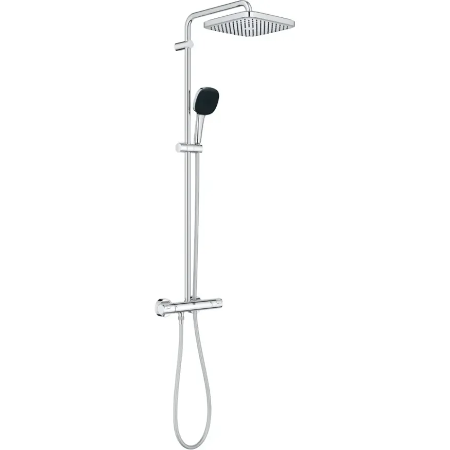 Grohe Douchesysteem Vitalio Comfort 250 met thermostaatkraan, Max. 8,0L/M Bij 3 Bar - Chroom - hartafstand kraan 15 cm