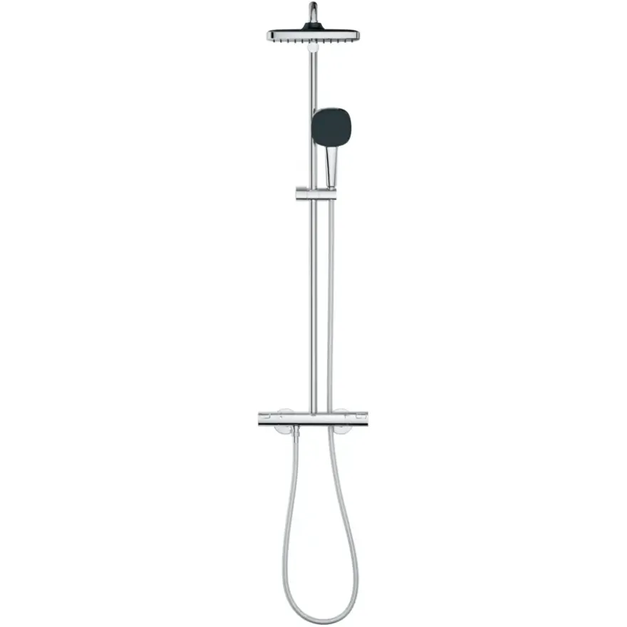 Grohe Douchesysteem Vitalio Comfort 250 met thermostaatkraan, Max. 8,0L/M Bij 3 Bar - Chroom - hartafstand kraan 15 cm