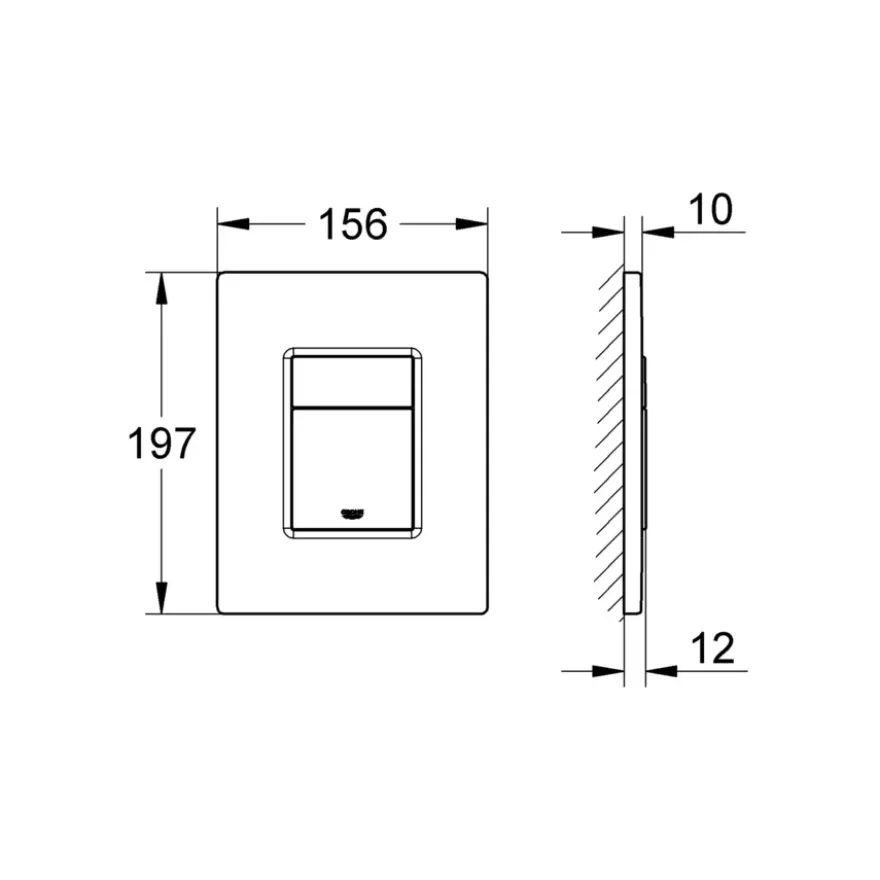 Grohe Even Bedieningspaneel Wit