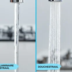 Grohe keukenkraan Quickfix Start uitrekbaar zwart
