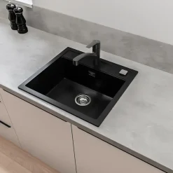 Grohe keukenkraan Quickfix Start uitrekbaar zwart