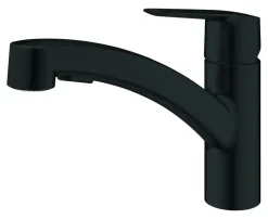 Grohe keukenkraan Quickfix Start uitrekbaar zwart