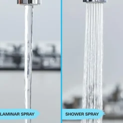 Grohe keukenkraan Quickfix Start uitrekbaar zwart