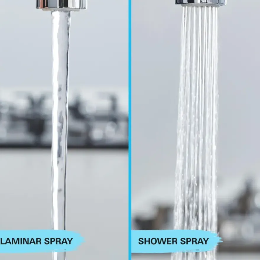 Grohe keukenkraan Quickfix Start uitrekbaar zwart