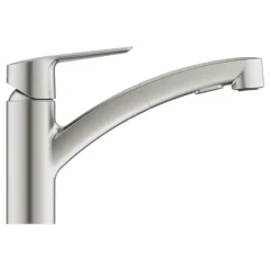 Grohe keukenkraan Start dual spray QuickFix supersteel (RVS look)