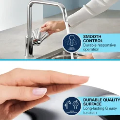 Grohe keukenkraan Start Edge chroom