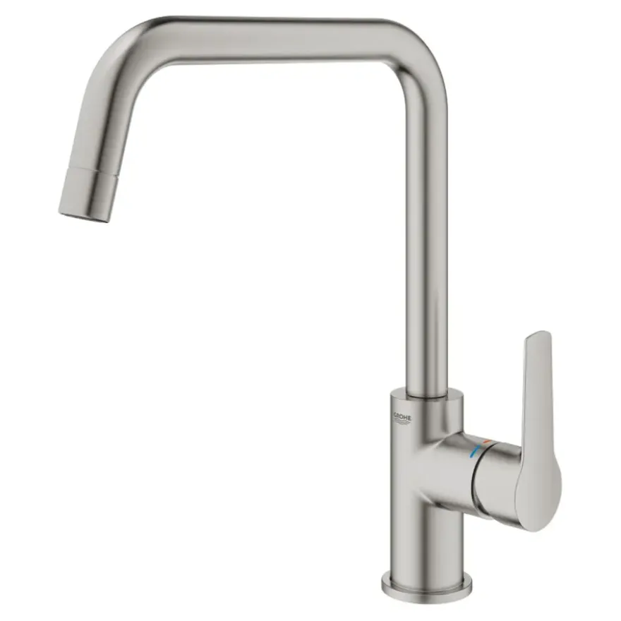 Grohe keukenkraan Start hoge U-uitloop QuickFix supersteel (RVS look)