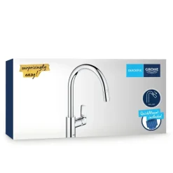 Grohe keukenkraan Start Loop hoge C-uitloop uitrekbaar chroom