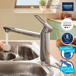 Grohe Keukenmengkraan Start Loop middelhoge uitloop Chroom