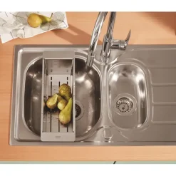 Grohe Keukenmengkraan Start Edge Hoge Uitloop Uittrekbare Mousseur Chroom