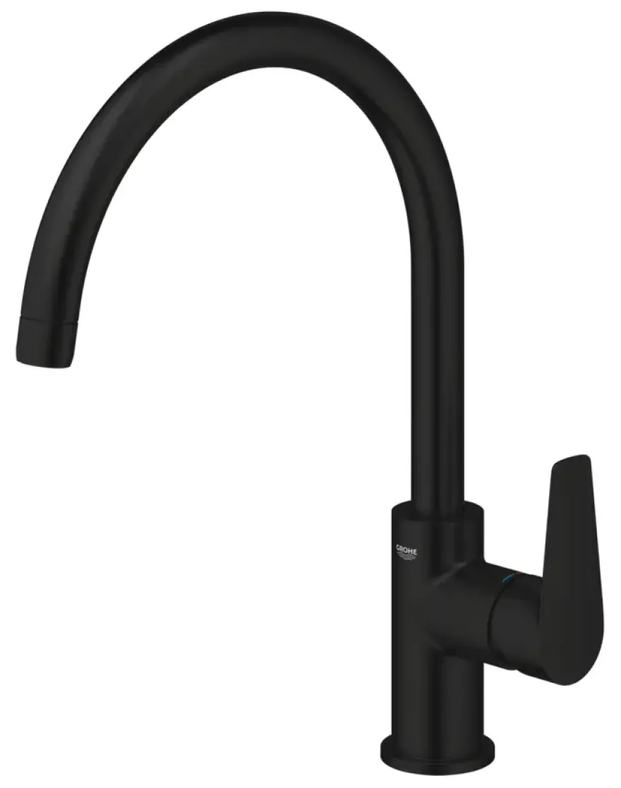 GROHE keukenmengkraan Start Edge hoge uitloop mat zwart