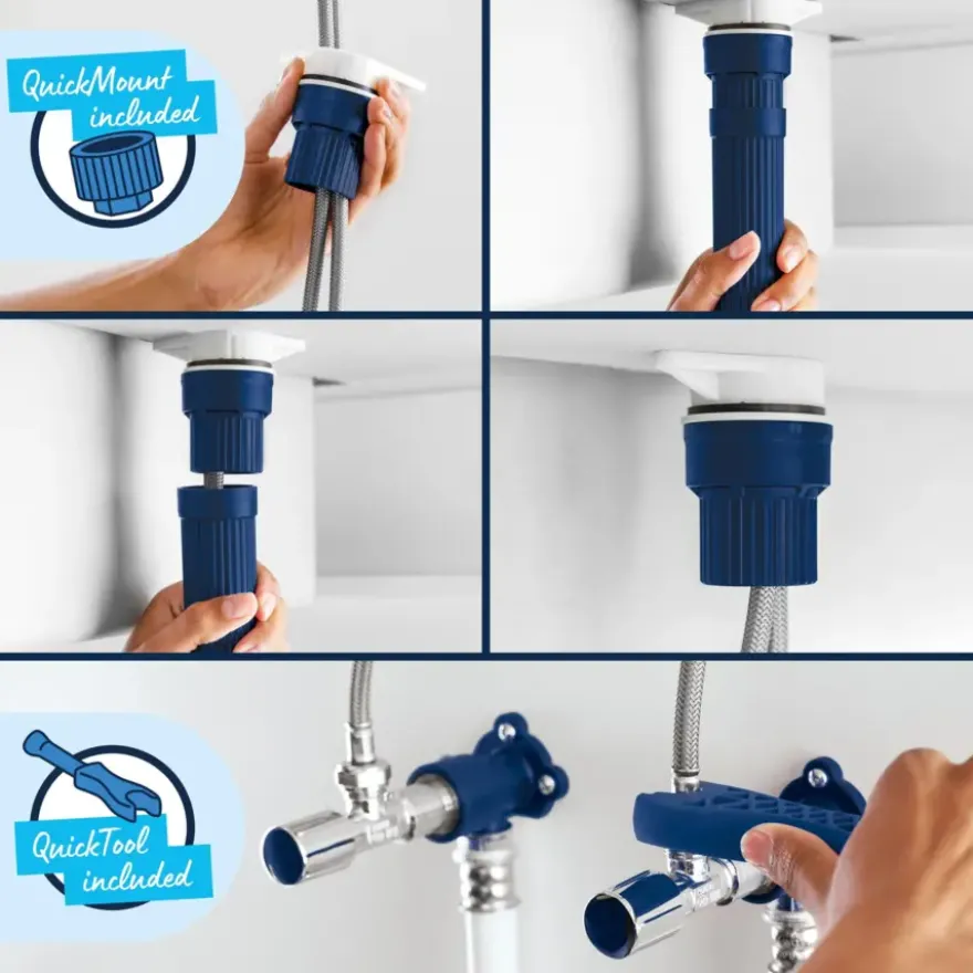 GROHE keukenmengkraan Start Edge hoge uitloop mat zwart