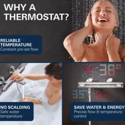 Grohe Precision Feel thermostatische douchekraan chroom 15 cm