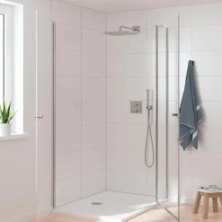 Grohe Precision Thermostat Perfect inbouw douchesysteem met Vitalio Rain Mono 310 hoofddouche vierkant Chroom
